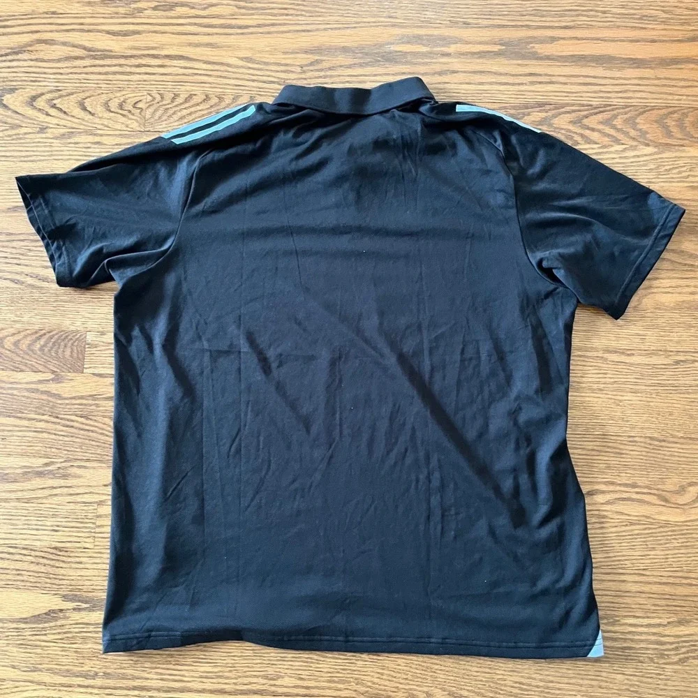Adidas All Blacks New Zealand Rugby Polo Shirt Black XL Regular Fit